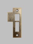 Antique vintage Style Door Strike Plate  Mortise  Keeper  Striker  Brass  3-1 2   
