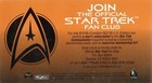 Star Trek First Contact Skybox 1996 Official Star Trek Fan Club Promo Card 