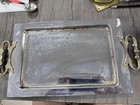Vintage Mid Century Modern Kromex Usa Brass Chrome Serving Tray 13x9