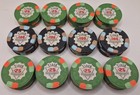 Poker Chip Lot 60  25 s    100 s Tiber Entertainment Group Casino Set 