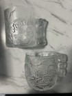 Mcdonald s Batman Forever   The Flintstones Clear Glass Mugs Set Of 4