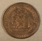 1812 Great Britain Nelson Naval Half Penny Token Nice  