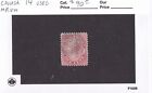 Matt s Stamps Scott Canada  14  1-cents Queen Victoria 1859 Issue  Used  Cv 90