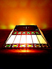 Rare Vintage Rectangular Tiffany-style Stained Glass Lamp Shade 16 1 4 Inch Long