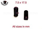 Accordion Bass Buttons Pistons Black Plain 7 5x17 5 Mm