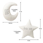 White Star And Gray Moon Nursery Pillow Set