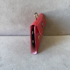 Mid Century Vintage Mini Vinyl Faux Travel Suitcase Sewing Kit Red