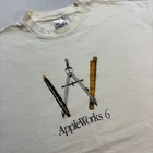 Vintage 90s Apple Computer Tech Promo T-shirt Men s Xl White Appleworks 6 Rare