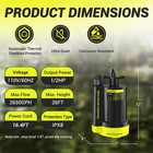 Sump Pump 1 2hp Submersible Water Pump  2650gph Utility Pump Thermoplastic El   