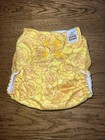 Reusable Cloth Diaper Yellow Floral Print Mama Koala Pocket Style