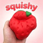 Jumbo Squeezy Strawberry Squishy Toy Stress Relief Sensory Fun