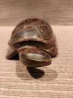Vintage Hand Carved Rosewood Turtle Or Sea Turtle Sculpture 1960 s