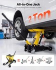Low Profile Floor Jack  2 Ton  4409 Lbs  Capacity  Steel Racing Floor Jack    