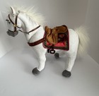 Disney Store Maximus Rapunzel White Horse Tangled Stuffed Plush Toy Posable 14 