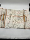 Vintage Silk Tapestry Knitting Caddy Bag With Wooden Handles Use Your Frame
