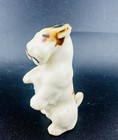 Rare Vintage Sealyham Terrier 2  Figurine Unmarked Handpainted Begging Ceramic