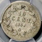1864-g Pcgs Vg Mexico 10 Centavos Maximilian Rare Guanajuato Coin  26050801c 
