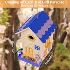 Birdhouse Kit  Diy Wooden Bird House Kits For Outside Adults Kids Woodcraft B   