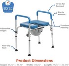 3-in-1 Commode Chair No Backrest     3-in-1 Bathroom Chair     Bedside Commode Chair