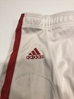 Game Worn Used Indiana University Football Pants white Dbl Stripe On Sides Sz L