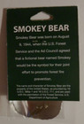 Smokey Bear   The Bear Curved Metal Hiking Walk Stick Medallion 1 1 2  X 1 7 8 