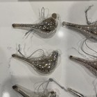 Lot Of 6 Mercury Glass Bird Ornaments 