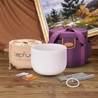 Topfund 432 Hz F Note Crystal Singing Bowl Heart Chakra 10 Inch With Heavy Du   