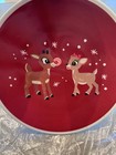 New-pottery Barn Kids Holiday Rudolph Melamine 9 Inch Plate- Rudolph clarice