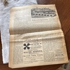 Collectible Newspaper Pre-1900 Historical Erie Canal Chronology