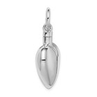 Sterling Silver Heart Urn Pendant Cremation Necklace For Ashes Memorial Keepsake