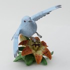 Lenox Mountain Bluebird Porcelain Garden Bird Figurine - 1994   b 