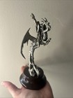 Perth Pewter Dragon wizard Figurine  5246 W swavorski Crystals 1987 Fantasy