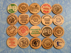Lot Of 20 Different Vintage Free Drink Wooden Nickels Token Coin Collection