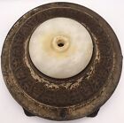 Vintage Brass metal Art Deco Lamp light Base With Marble 