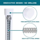 2 Pack Tension Rod Oval Spring Tension Curtain Rod Adjustable 36 To 60 Inches   