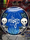 Milagro Tequila Led Blue Sign Skeletons Drinking Tequila 2016 Promo