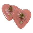 Chanel Peachy Pink Heart With Gold Cc Earrings Autumn pre-fall 2023  ccxx011 