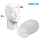 Us Male Foam Mannequin Head Model For Showcase Display Glasses Hat Wig Scarves