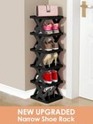 New Cozynest Vertical Shoe Rack Space Saving Narrow Storage Organizer Entryway