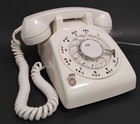 Antique Rotary Dial Phone White 510 Telephone Western Electric 1973