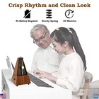 Mechanical Metronome For Piano  Guitar  Violin - Brown Grain Finish