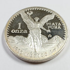 1990 Mexico 1 Oz Silver Proof Libertad Onza Coin  54735