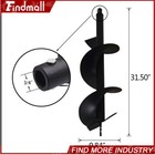 Findmall 10  Earth Auger Drill Bits For Gas Powered Post Fence Hole Digger New