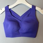 Lululemon Bra Womens 32dd  Purple Blue Weave-back High Support Running Sports
