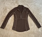 Goode Rider 1 2 Zip Performance Pullover Womens Small Brown Equestrian Sun Shirt