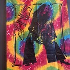Janis Joplin Art Fabric Wall 36x47 Rare Tye Dye Vintage Vtg Music