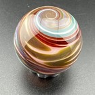 Contemporary Handmade Art Glass Marble 1 04  Abstract Squiggle   Swirl Mib   Uv