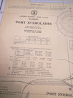 Vtg Nautical Map Chart East Coast Florida Port Everglades  546   1968   39x35 