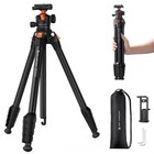 K f Concept 63  Travel Tripod Max Load 22lb W  Phone Holder For Dslr Camera