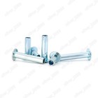 Galvanized Steel Oval Head Semi Tubular Rivets M3 M4 M5 M6